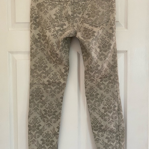 Free People Low-Rise Cropped Jacquard Skinny Jeans - Picture 4 of 6